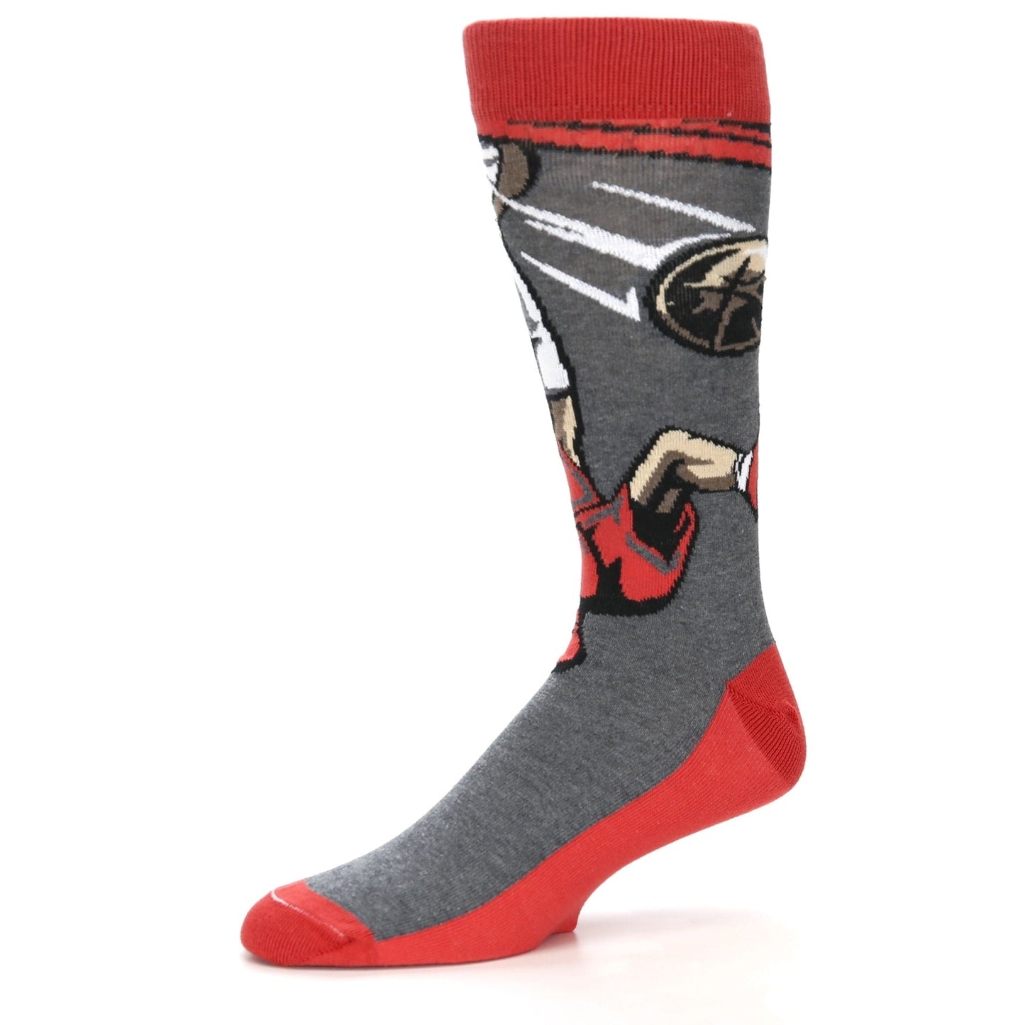 Basketball Player Dunk - USA Made Men's Dress Socks