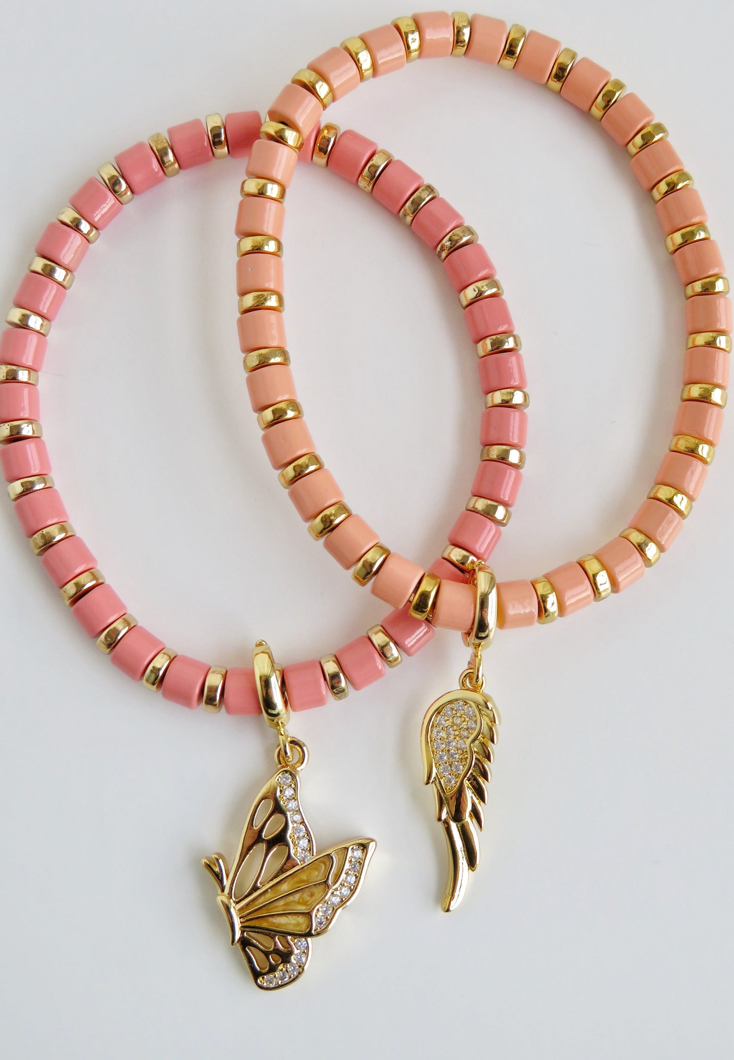 Enamel Beaded Charm Bar Bracelets - Charm Bar Styling