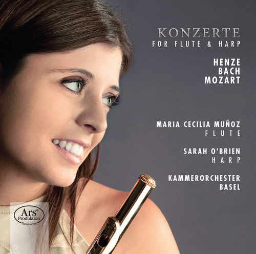 Bach / Henze / Mozart - Cons for Flute & Harp Music CD