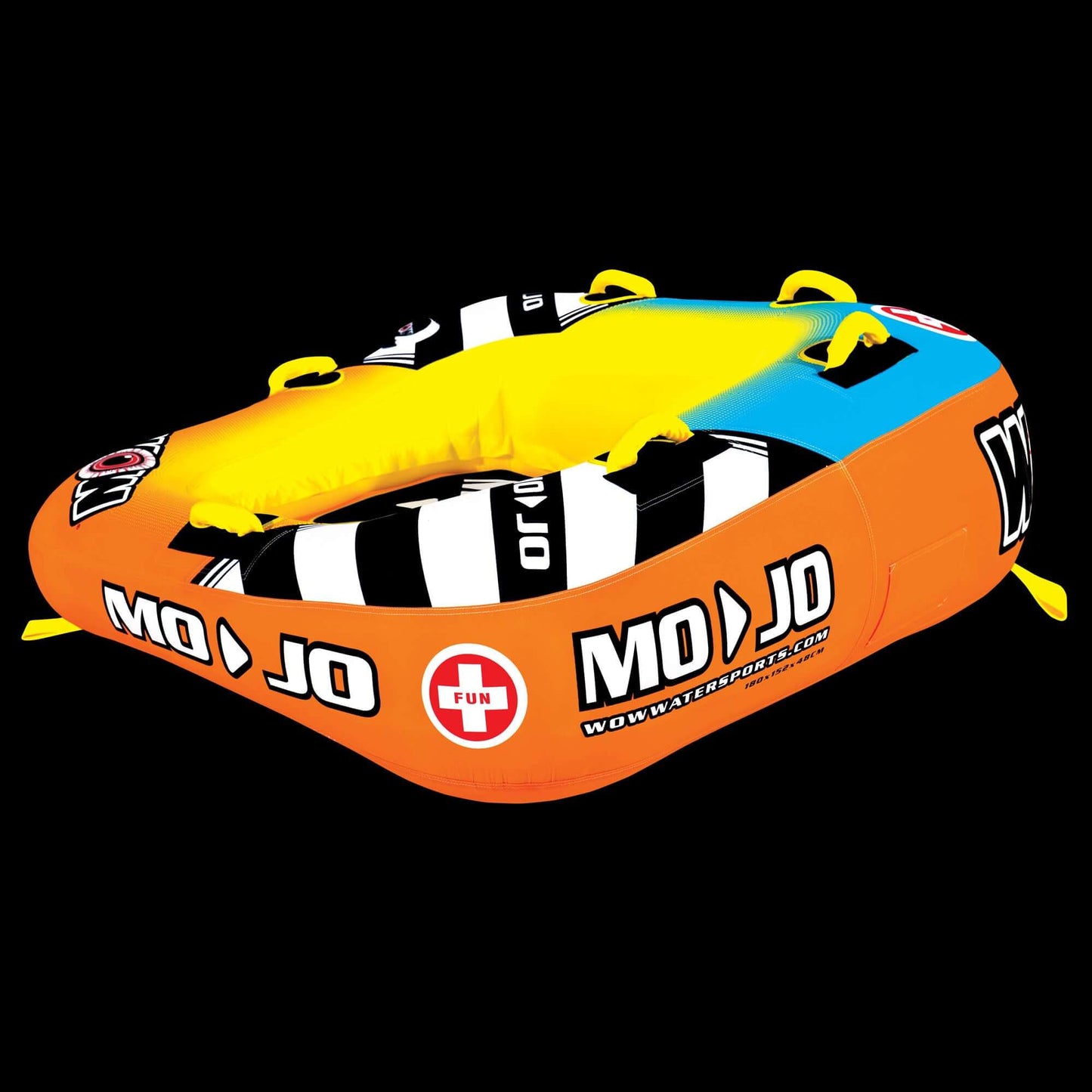 WOW Sports Mojo 1-2 Person Towable Water Tube For Pool and Lake (16-1060)