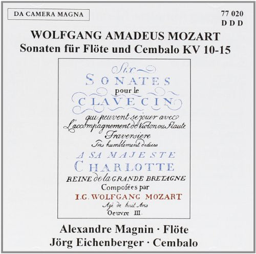 Mozart / Magnin - 6 Sons F. Flute & Cembalok Music CD