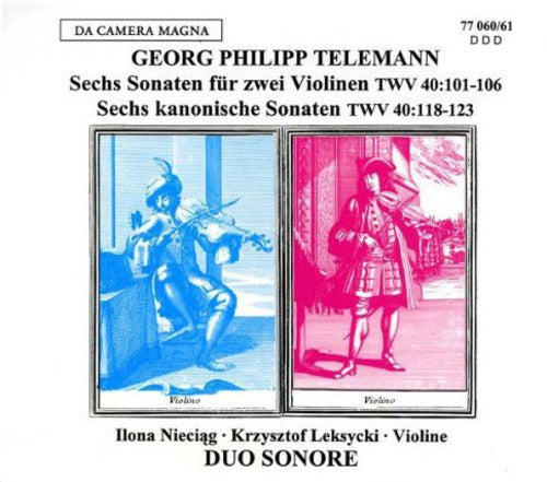 Telemann / Duo Sonore - 6 Sons For 2 Violins 6 Kano - Music CD
