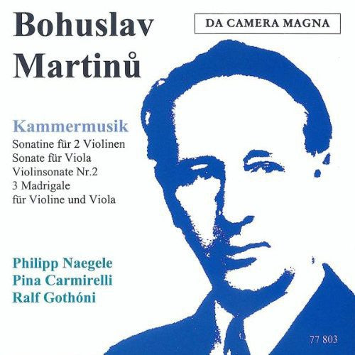 Martinu / Naegele / Carmirelli / Gothoni - Chamber Music Music CD