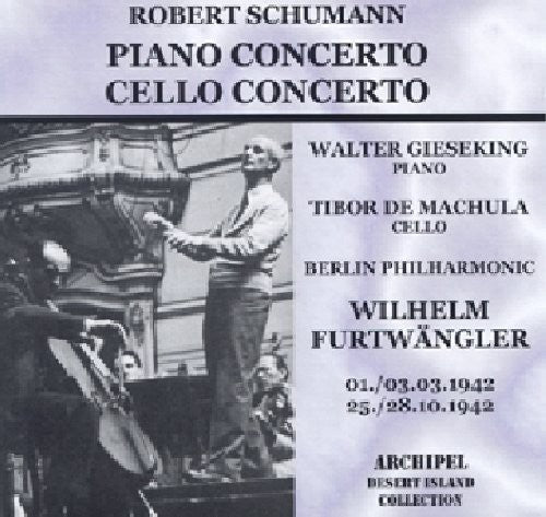 Schumann / Furtwangler - Klavierkonzert / W. Gieseking - Music CD