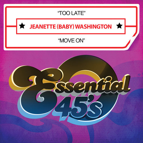 Washington,jeanette Baby - Too Late / Move On - Music CD Single