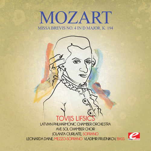 Mozart - Missa Brevis No. 4 In D Major K. 194 - Music CD