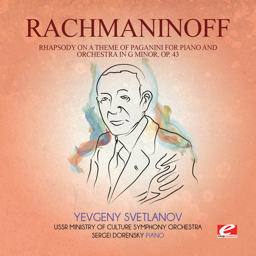 Rachmaninoff - Rhapsody On Theme Paganini Piano & Orch G Min - Music CD