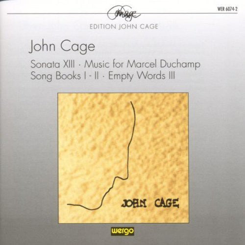 Cage - Sonata Xiii / Song Books I-ii - Music CD