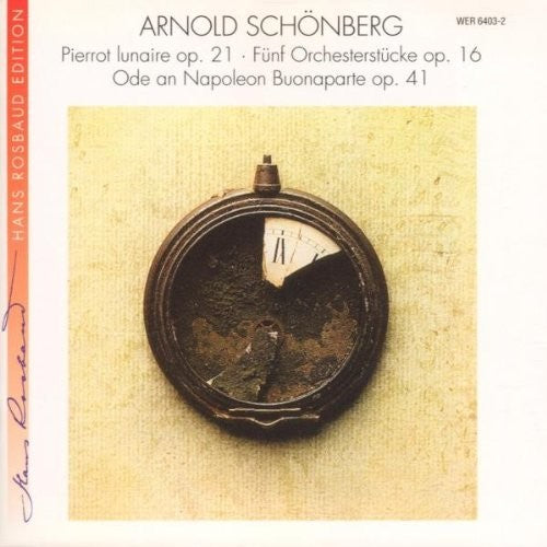 Hans Rosbaud / Swf-Sinfonieorchester - Schoenberg: Pierrot Lunaire - 5 Pieces Op.16 Music CD