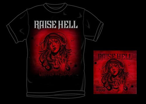Raise Hell - Written In Blood (t-shirt L) - Music CD
