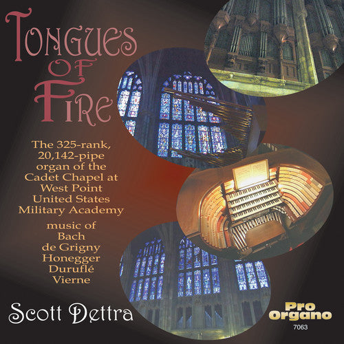 Scott Dettra - Tongues of Fire: Organ at West Point / Various Music CD