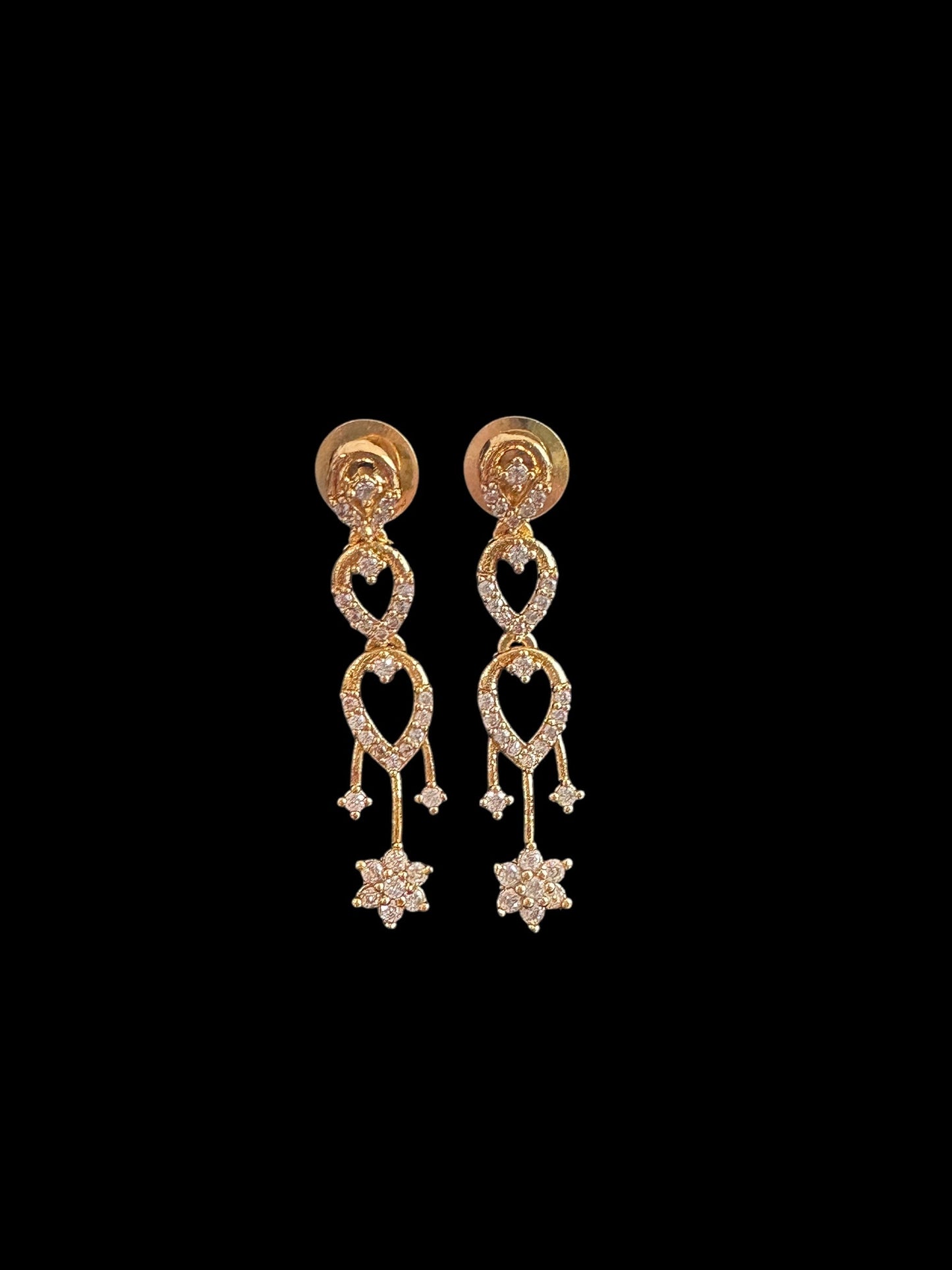DNS153 Rima necklace earrings in cz ( READY TO SHIP )