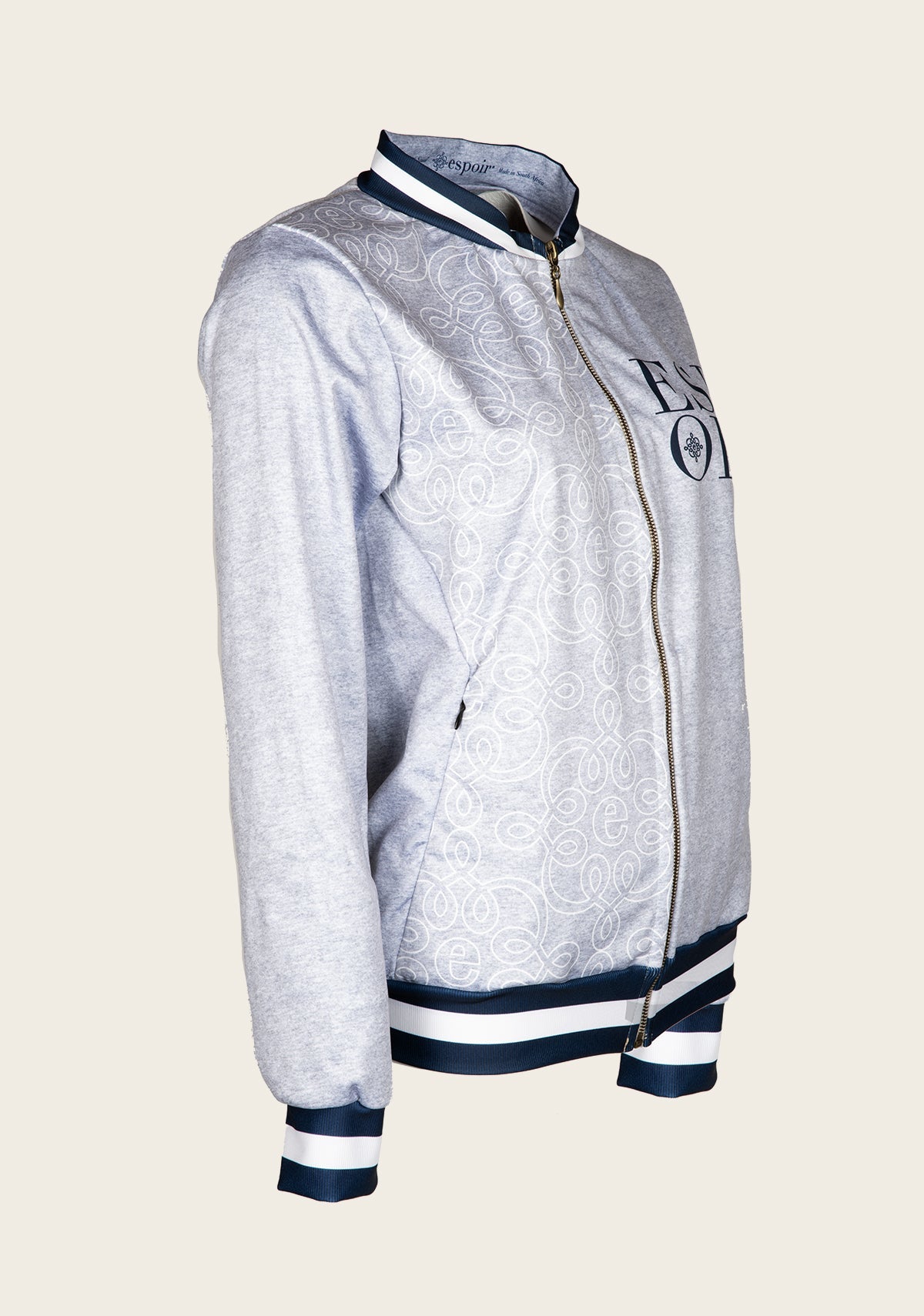 On SALE!!! Espoir Melange Grey SPORT Bomber Jacket