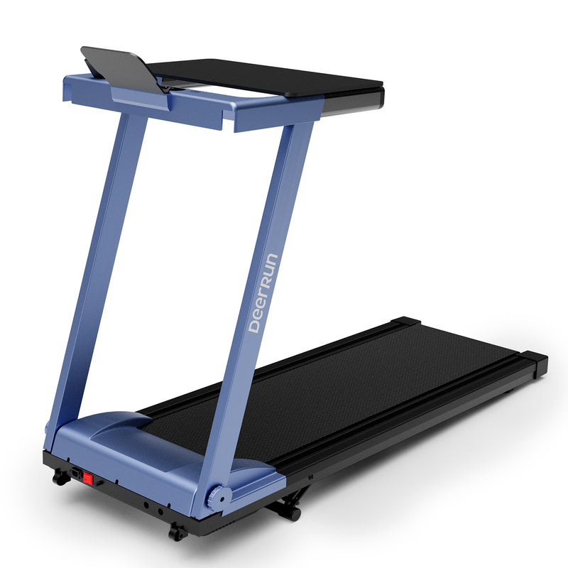 DeerRun A1 Pro Move+ 6% Incline Foldable Treadmill——Upgraded Chip & NFC Support | 350Lbs, 10mph Blue