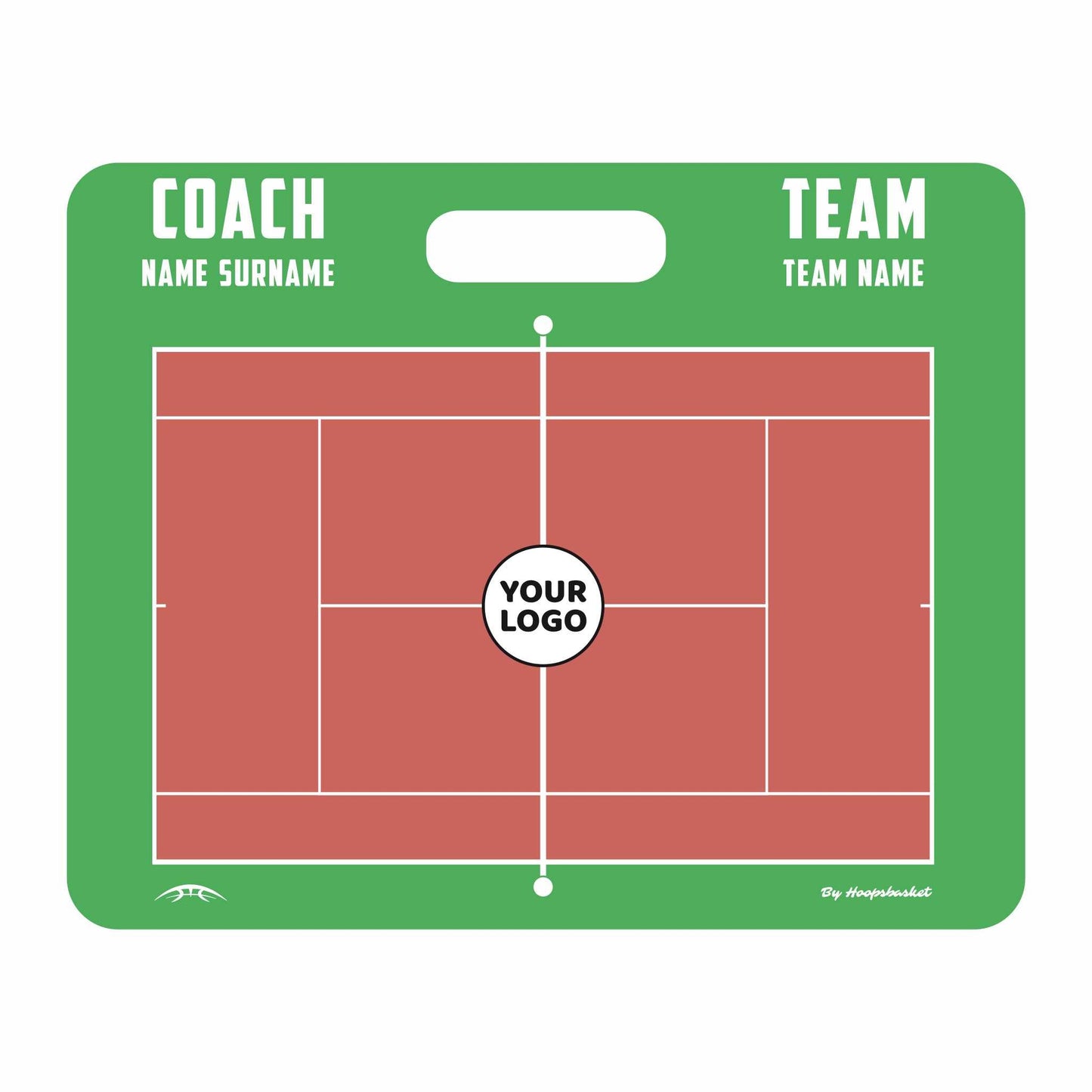 Custom Tennis Magnetic Coaching Board 22'' x 17.5'' / 56 cm x 45 cm