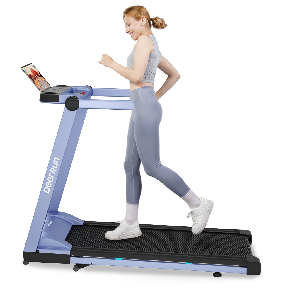 DeerRun A1 Pro Move+ 6% Incline Foldable Treadmill——Upgraded Chip & NFC Support | 350Lbs, 10mph