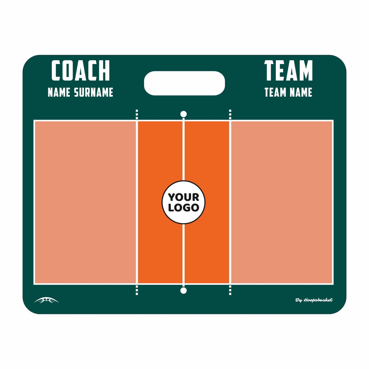 Custom Volleyball Magnetic Coaching Board 22'' x 17.5'' / 56 cm x 45 cm