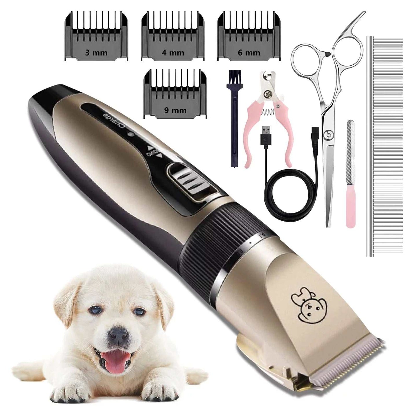 Rechargeable Dog Clippers, Low Noise