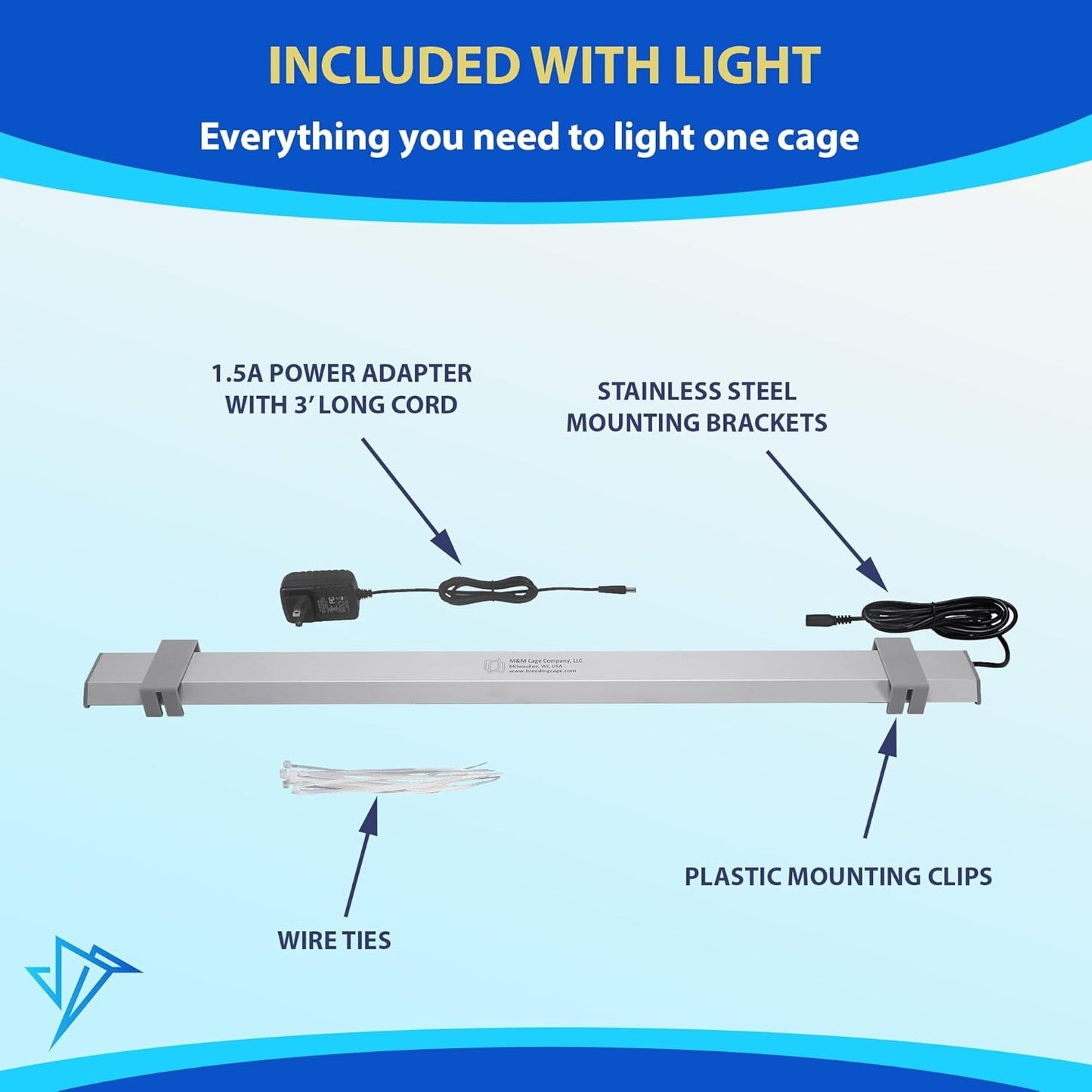 Illuminate Your Bird's World with the Happybird Full Spectrum LED Light - Safe, Easy-to-Install, and Perfect for Soft Bill Birds
