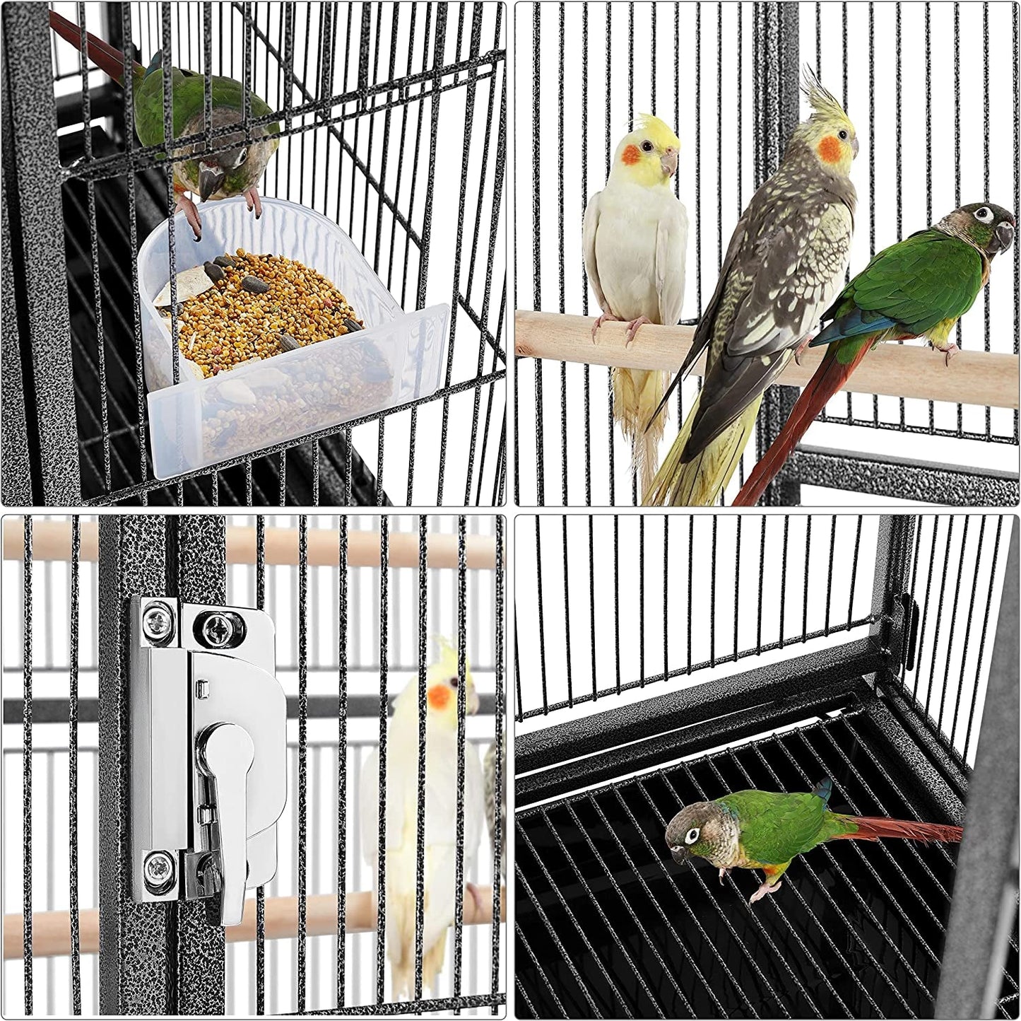 54-Inch Wrought Iron Standing for Large Parrot