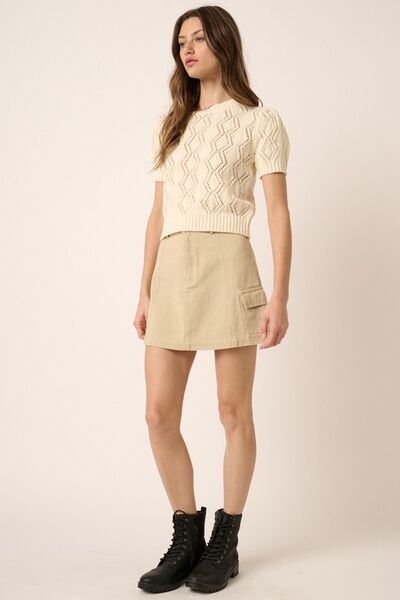 Mittoshop Cargo Mini Skirt with Side Pockets #2