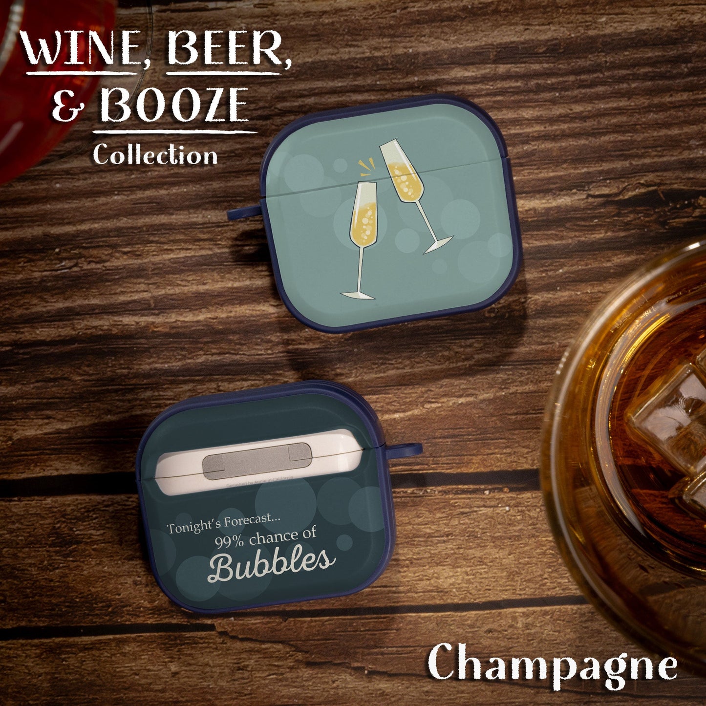 Wine, Beer, & Booze HDX Apple AirPods Gen 3 Case Cover