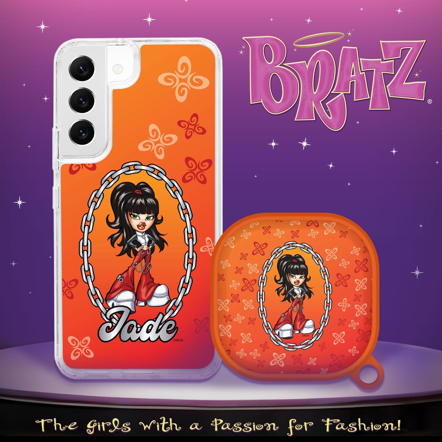 Bratz® Passion For Fashion HD Samsung Galaxy S22 Series and Buds Pro Combo Package