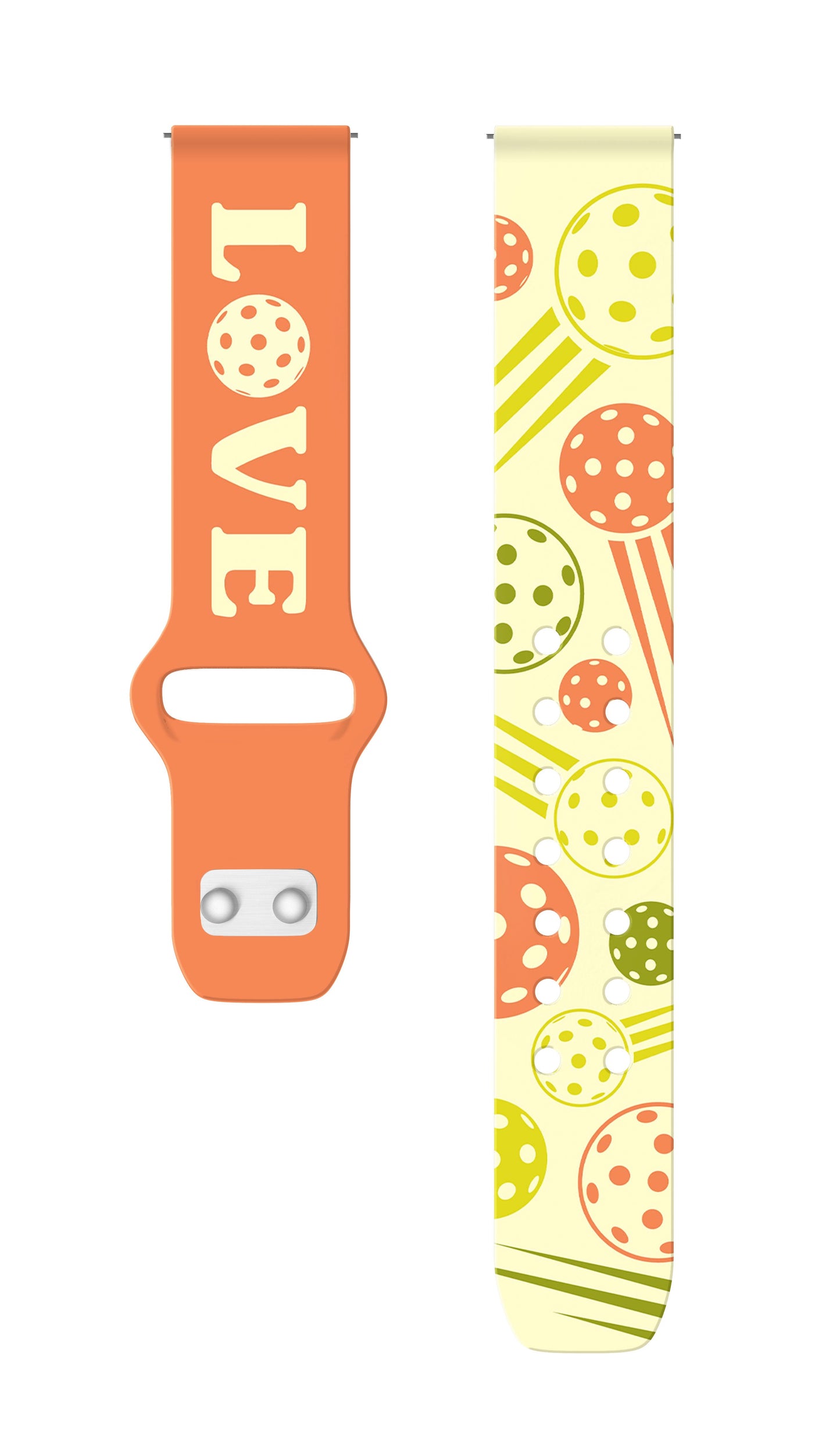 Pickleball HD Watchband for Samsung, Garmin, Fossil, and More