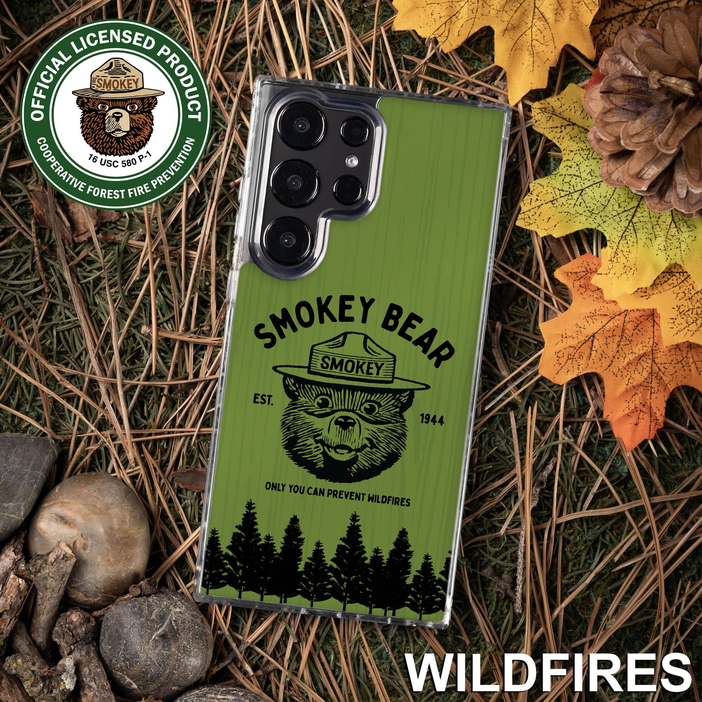 Smokey Bear Classic HD Samsung Galaxy S22 Phone Case