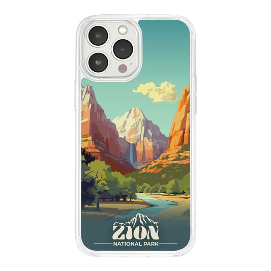 National Parks Zion HD Apple iPhone 14 Series Mag-Safe Phone Case