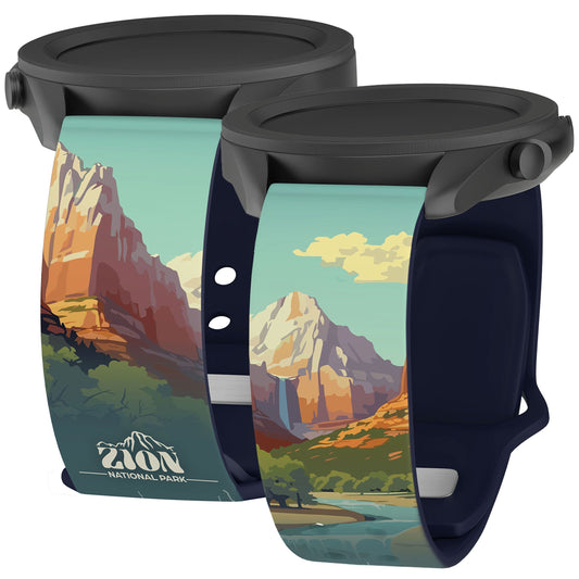 National Parks Zion HD  Watchband for Samsung, Garmin, Fossil, and More