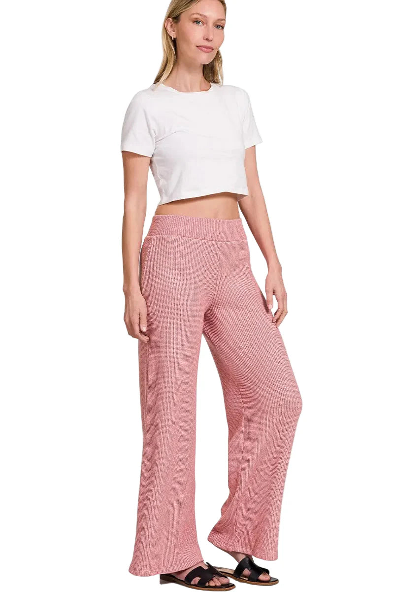 Sweater Boxy Top & Long Pants Set