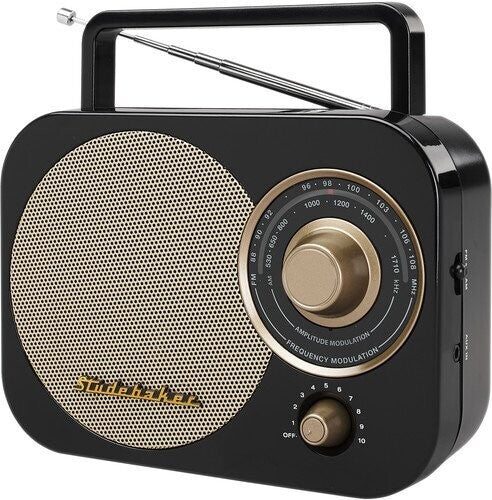 Studebaker Sb2000b Prtbl Am/fm Speaker Ac/dc Black - Studebaker Sb2000b Prtbl Am/fm Speaker Ac/dc Black - Speakers