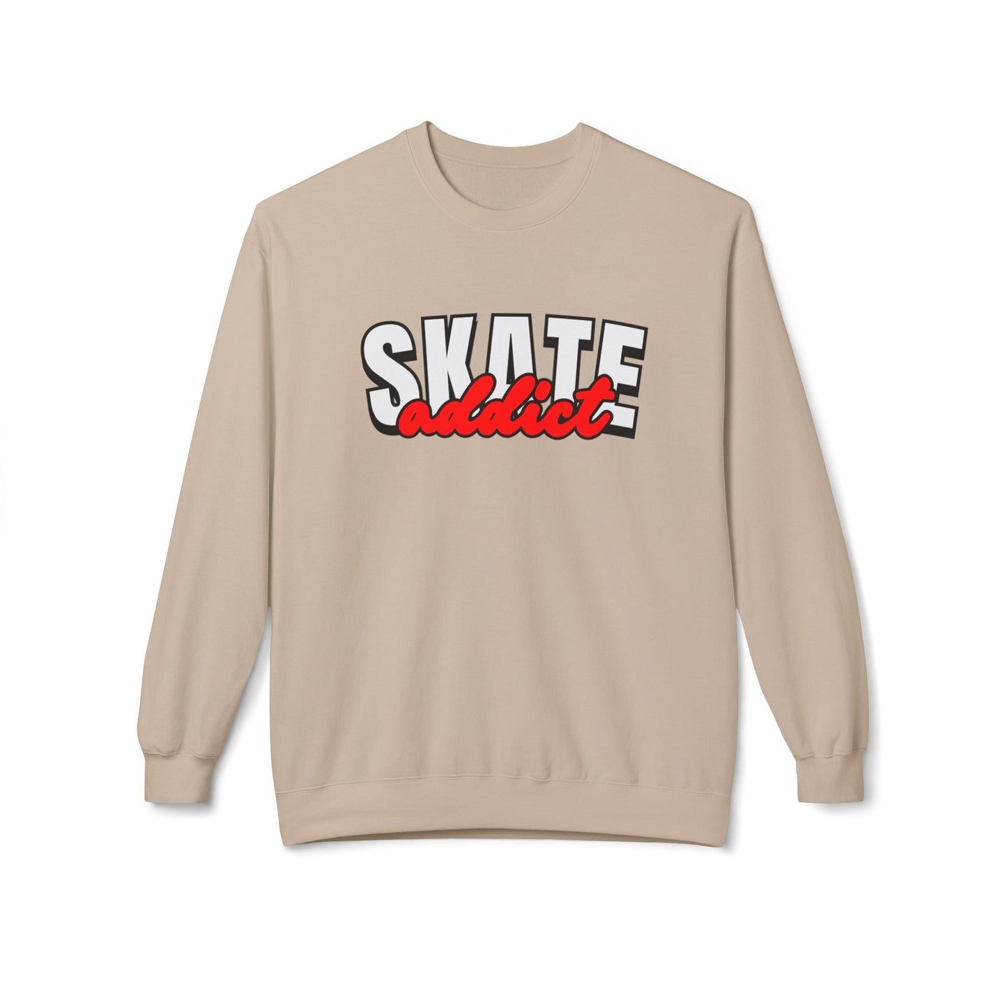 Skate Addict Unisex Fleece Crewneck Sweatshirt