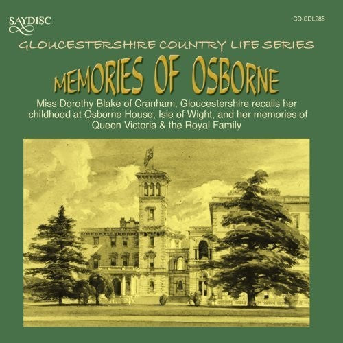 Blake,miss Dorothy - Memories Of Osborne - Music CD