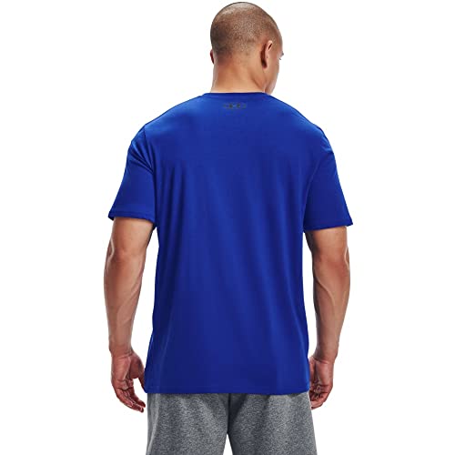 Under Armour Mens Boxed Sportstyle Short-sleeve T-shirt , Royal (400)/Graphite , X-Large