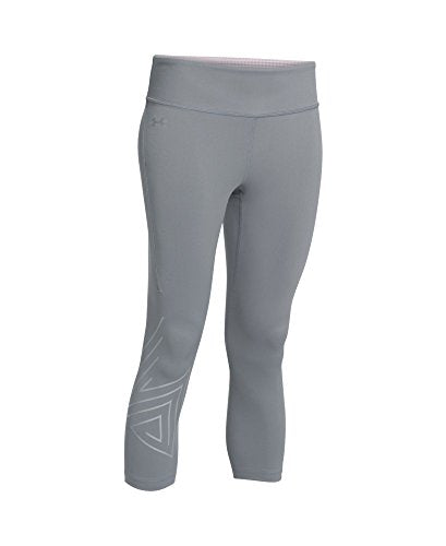 Under Armour Women's Fly-By 2.0 Graphic Capri, Steel (035)/Reflective, Small