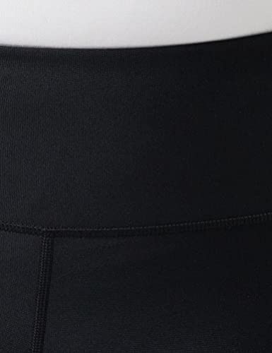 Under Armour Womens Heatgear Armour High No-slip Waistband Pocketed Capri , Black (001)/White , X-Large