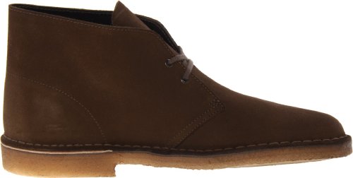 Clarks Men's Desert Chukka Boot, Olive Suede, 12 M US