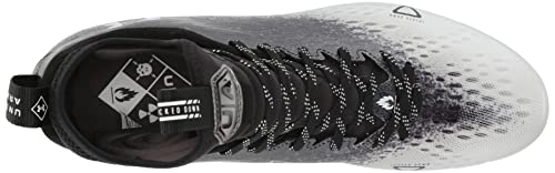 Under Armour Men's Spotlight Lux MC 2.0 Football Shoe, (001) Black/White/White, 11