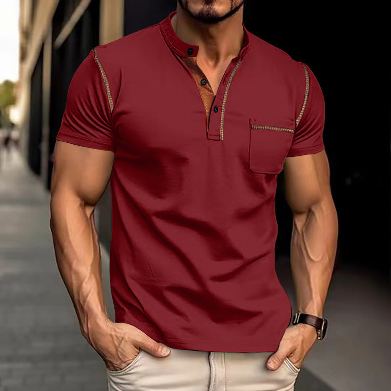 Men's Quick-Dry Polo Shirt - Lightweight Polyester Summer Casual