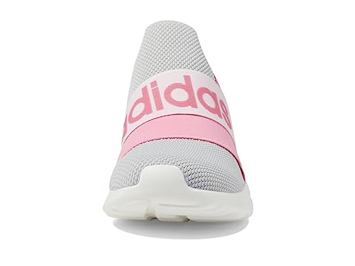 adidas Girl's Lite Racer Adapt 6.0 (Little Kid/Big Kid) Grey Two/Pink Fusion/Bliss Pink 1 Little Kid M