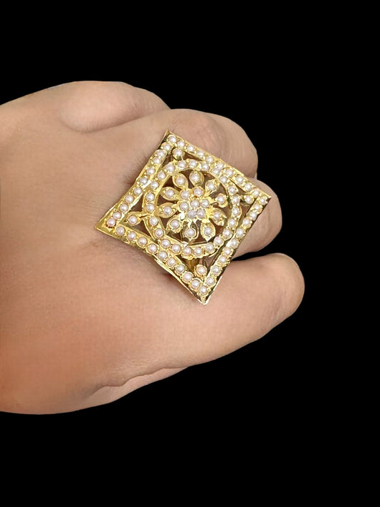 DJR86 Jadau ring -  pearl    ( READY TO SHIP )