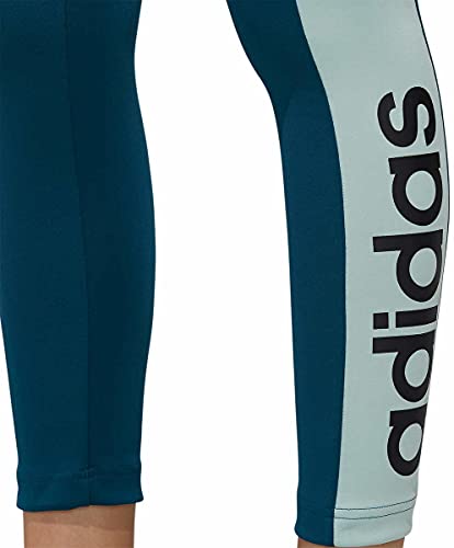 adidas Women's Designed 2 Move Colorblock Regular Rise 7/8 Tight Tech Mineral/Black X-Small