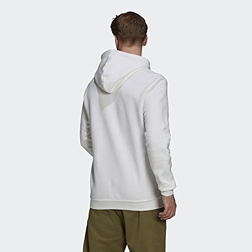 adidas Men's Tall Size Essentials Fleece Camo-Print Hoodie, White, Medium