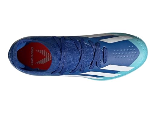 adidas Soccer X Crazylight.3 Indoor (Little Kid/Big Kid) Bright Royal/White/Solar Red 5.5 Big Kid M