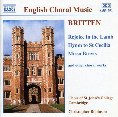 Britten / Choir St John's College / Robinson - English Choral Music - Music CD