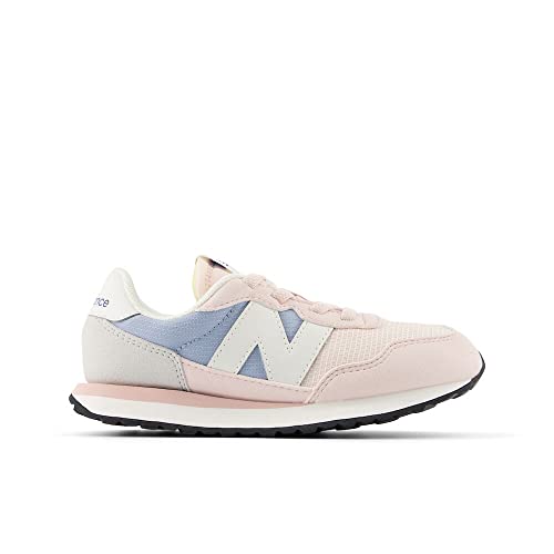 New Balance Girls 237 V1 Bungee Sneaker, Quartz Pink/Light Arctic Grey, 2.5 Little Kid