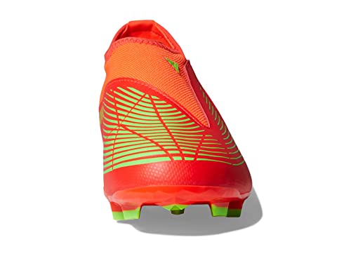 adidas Unisex-Child Edge.3 Predator Firm Ground Solar Red/Solar Green/Black (Laceless) 6 Big Kid