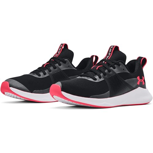 Under Armour womens Ua Charged Aurora Cross Trainer, Black/White, 7.5 US